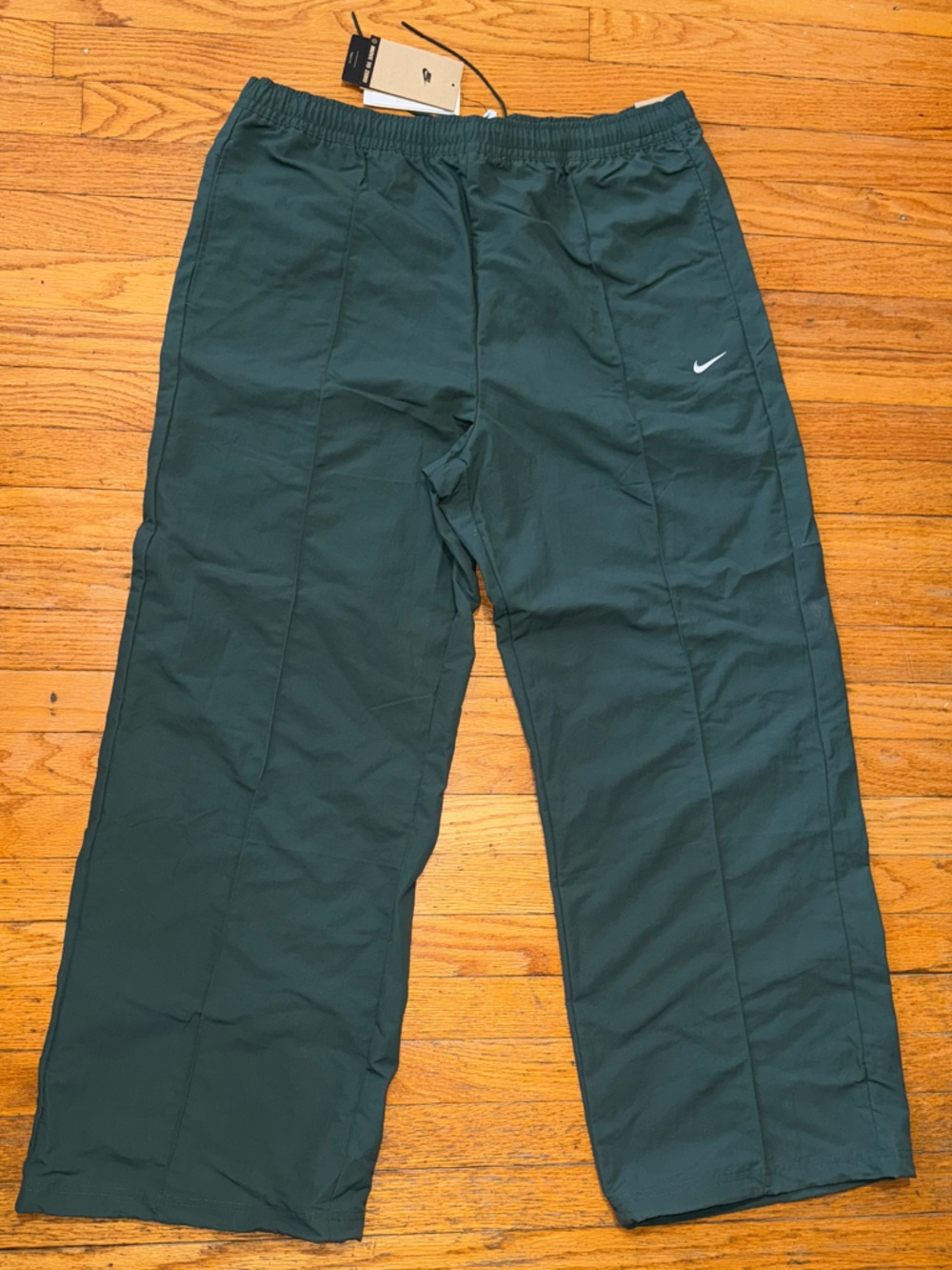 Nike Dark forest Green Women's Track Pants with White Swoosh